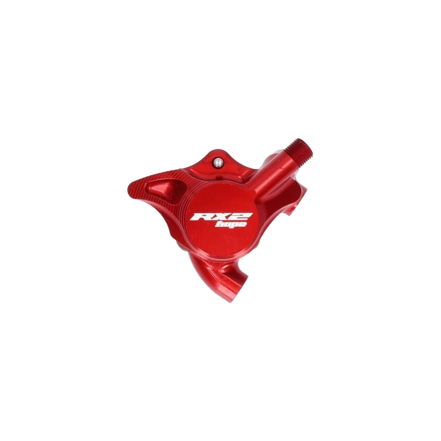 Hope RX2 Flat Mount Caliper - Mineral Oil -  Red