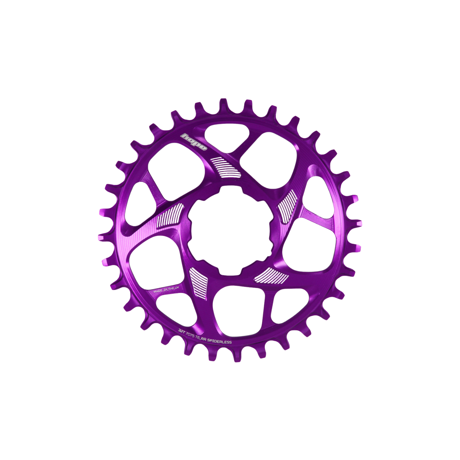 Hope RX Spiderless Chainring - Purple