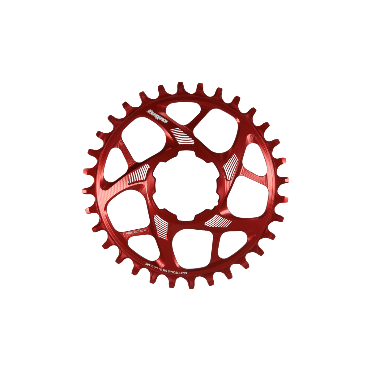 Hope RX Spiderless Chainring - Red – CCACHE