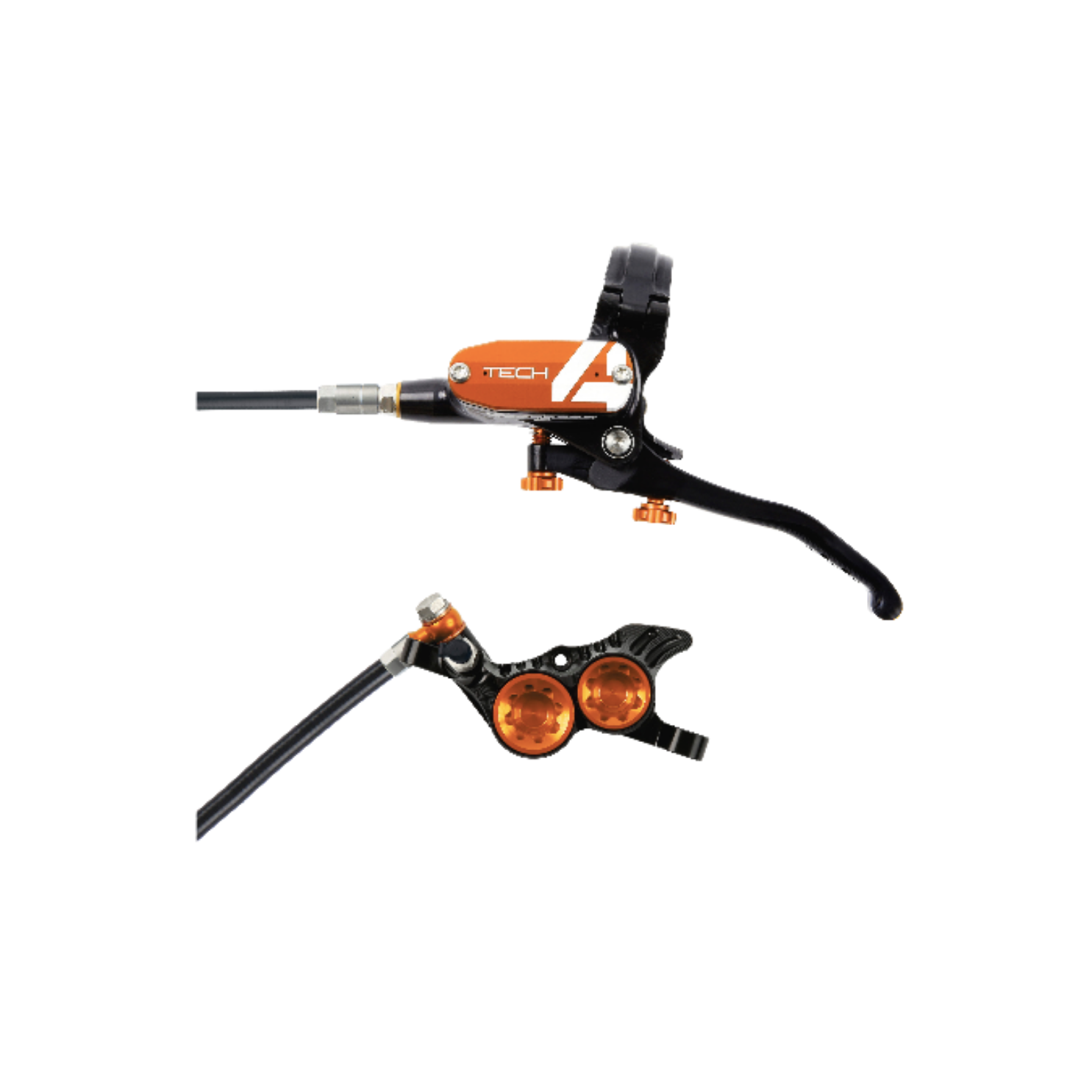 Hope Tech4 V4 Brake - Black/Orange