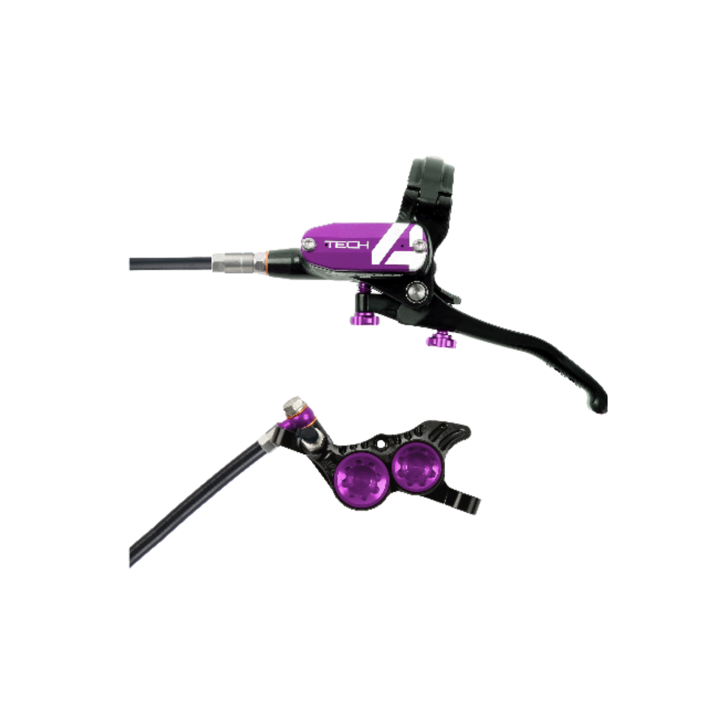 Hope Tech4 V4 Brake - Black/Purple