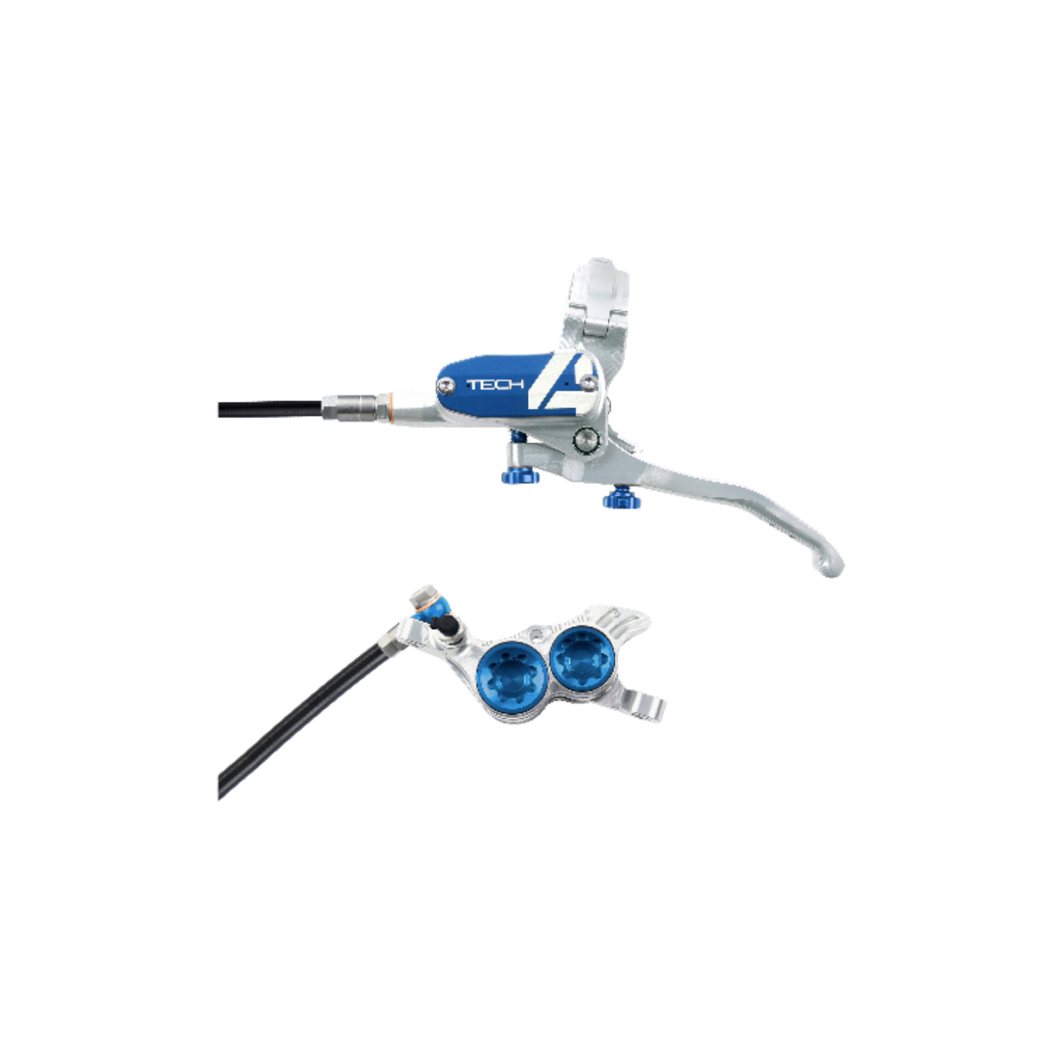 Hope Tech4 V4 Brake - Silver/Blue