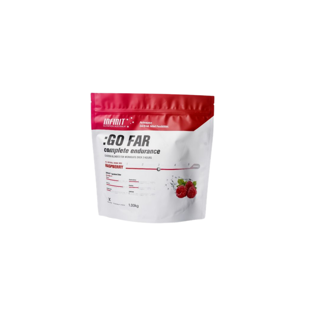 Infinit Nutrition Go Far Drink Mix Bag - Raspberry - 1.33kg