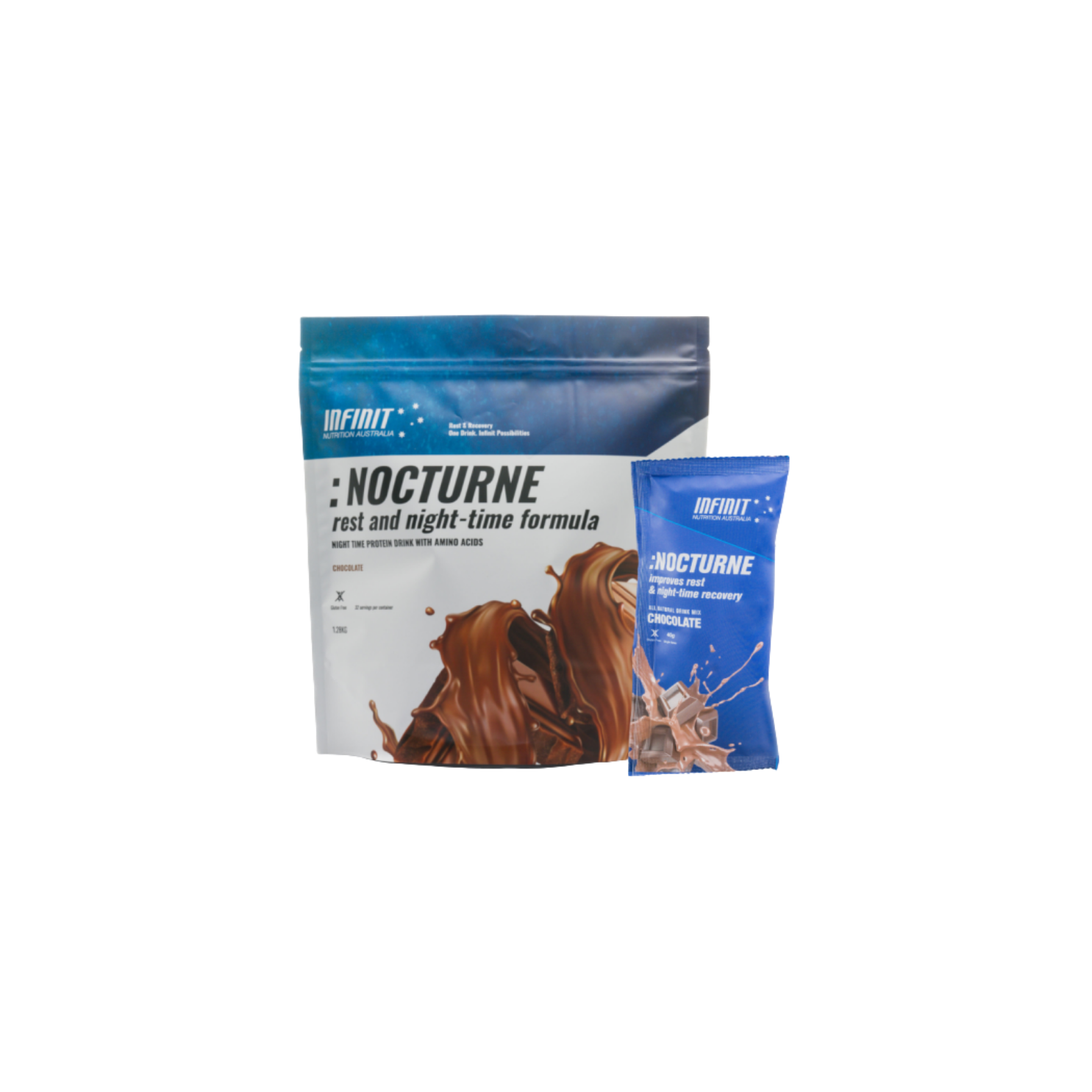 Infinit Nutrition Nocturne Drink Mix Bag  - Chocolate - 1.28kg