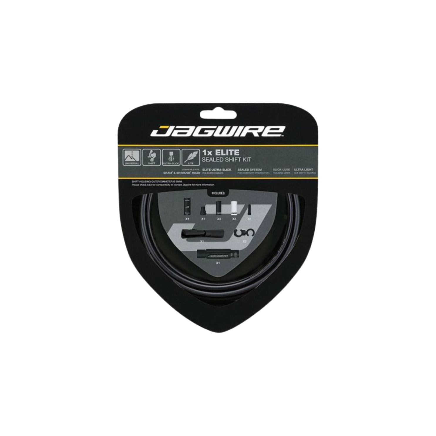 Jagwire 1x Elite Sealed Shift Kit - Black