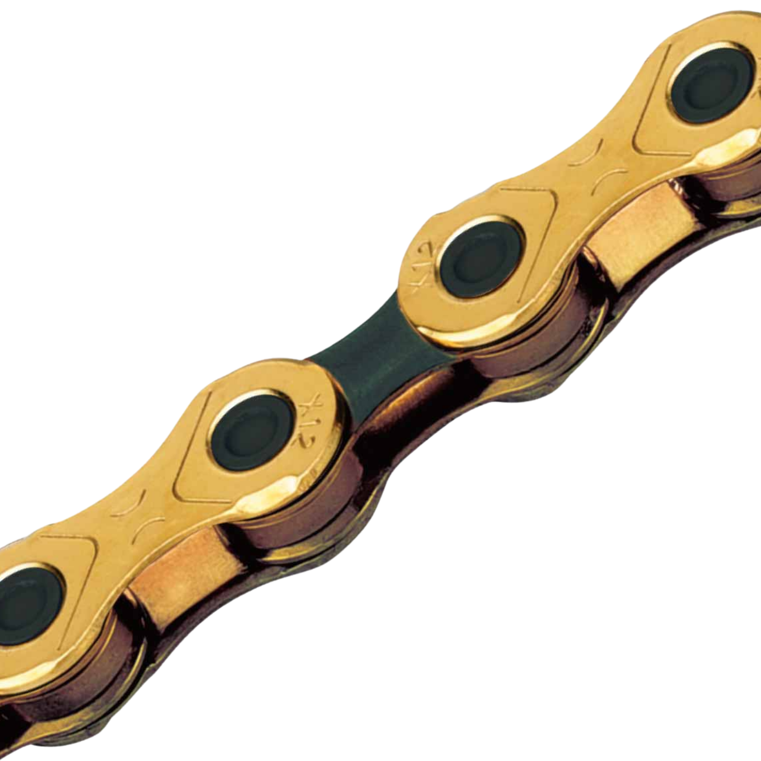 KMC X12 Waxed 12-Speed Chain - Ti-N Gold/Black