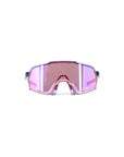 100% Korbin Sunglasses - Polished Translucent Grey - (Purple Mirror Lens)