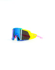 100% Korbin X Sunglasses - Satin Neon (Blue Multilayer Mirror Lens)