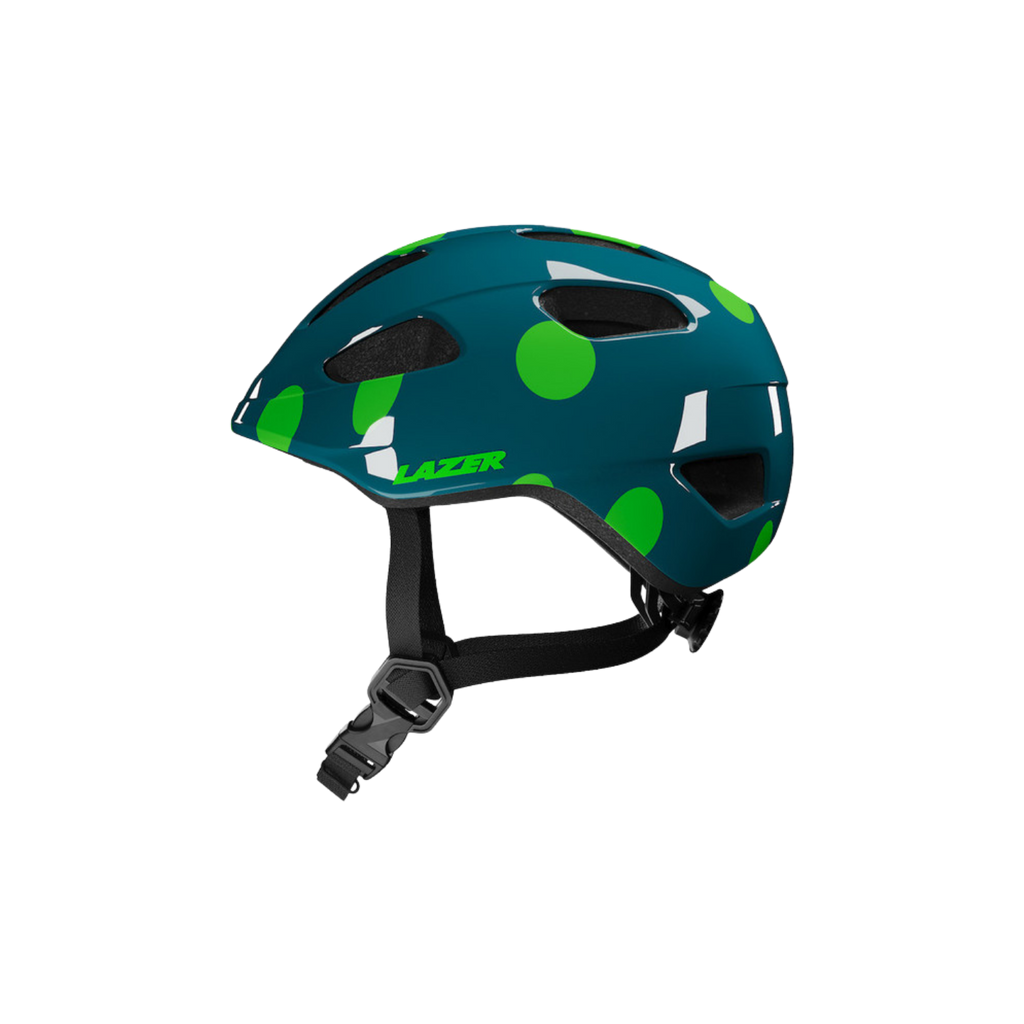 Lazer Nutz 2.0 KinetiCore Kids Helmet - Green Dots