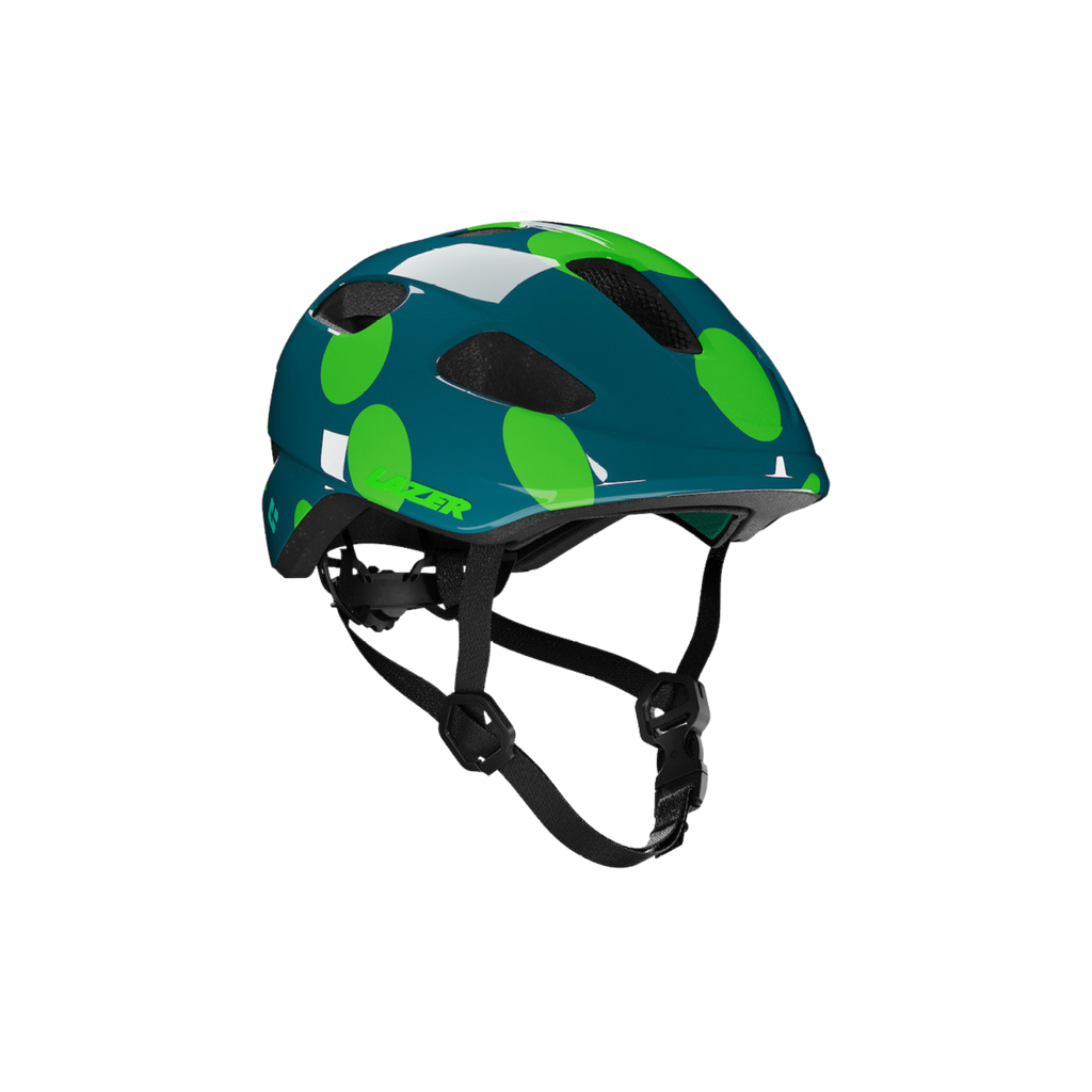 Lazer Nutz 2.0 KinetiCore Kids Helmet - Green Dots