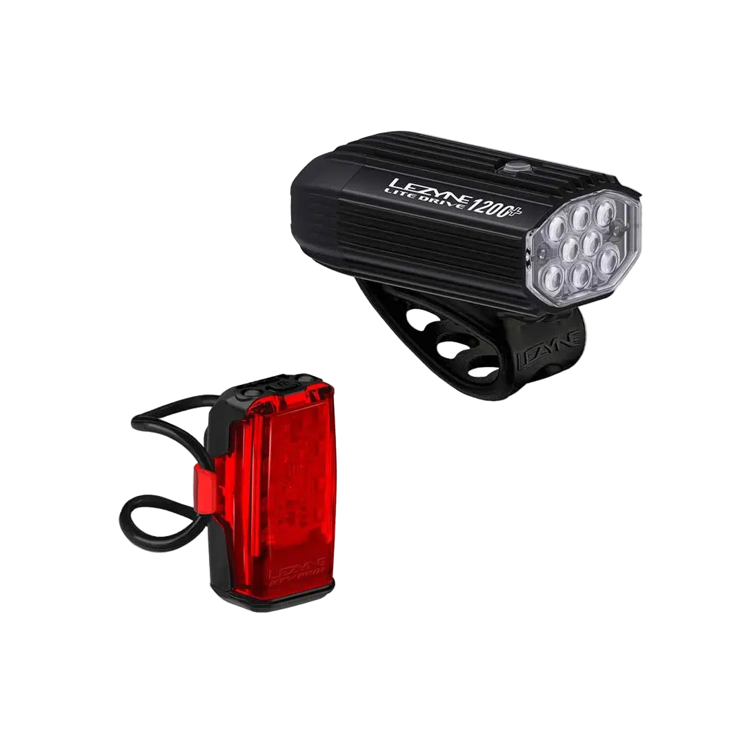Lezyne Lite Drive 1200+ / KTV Drive Pro+ Light Set