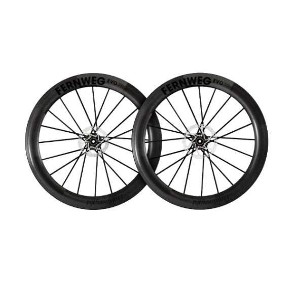 Lightweight FERNWEG 63 EVO Pro SCHWARZ Disc Brake Wheelset
