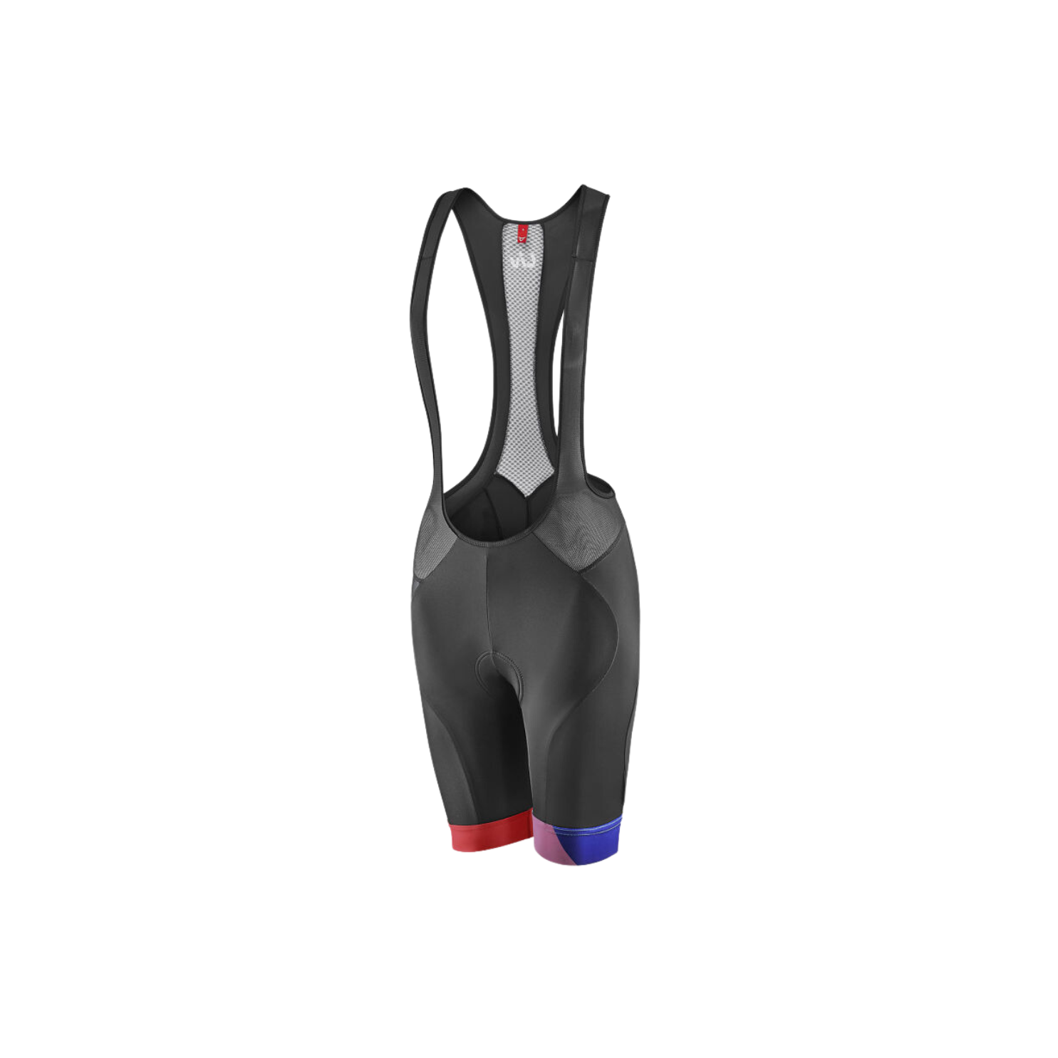 Liv Mirage Bib Shorts - Black/Coral/Blue