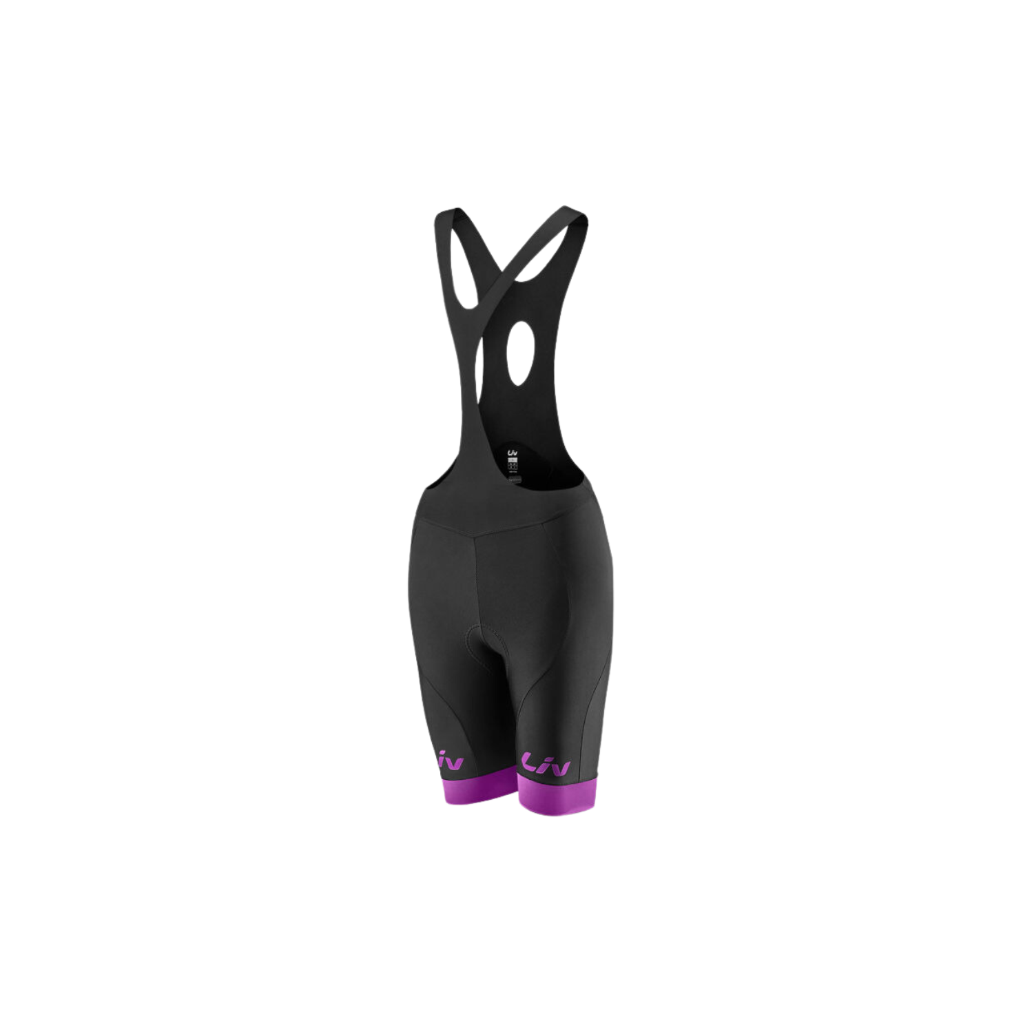 Liv Race Day Bib Shorts - Black/Purple