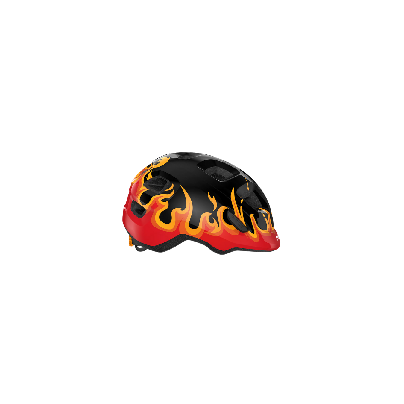 MET Hooray Kids Helmet - Black Flames