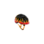 MET Hooray Kids Helmet - Black Flames