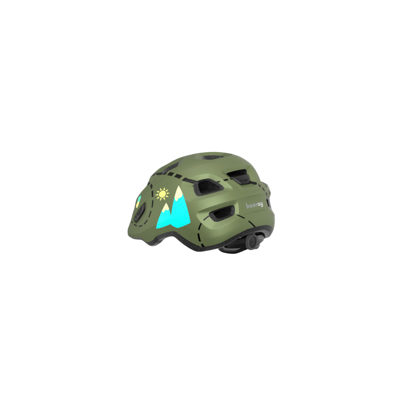 MET Hooray Kids Helmet - Green Forest