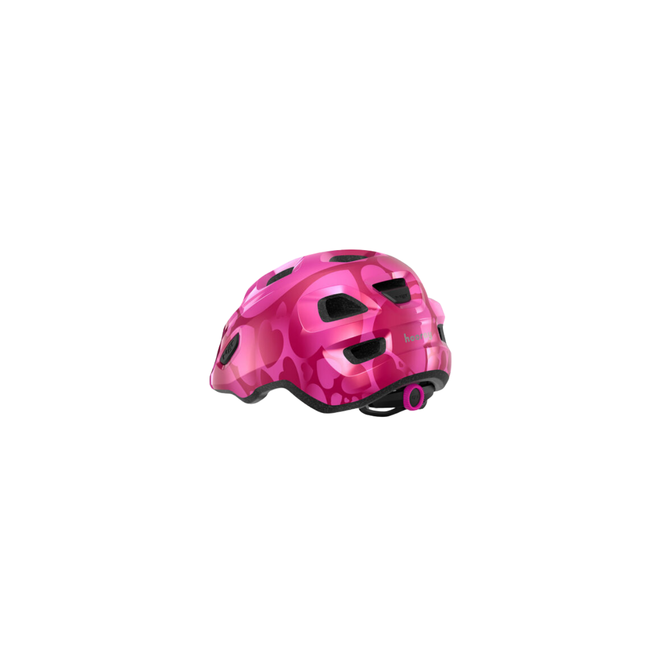 MET Hooray Kids Helmet - Pink Hearts