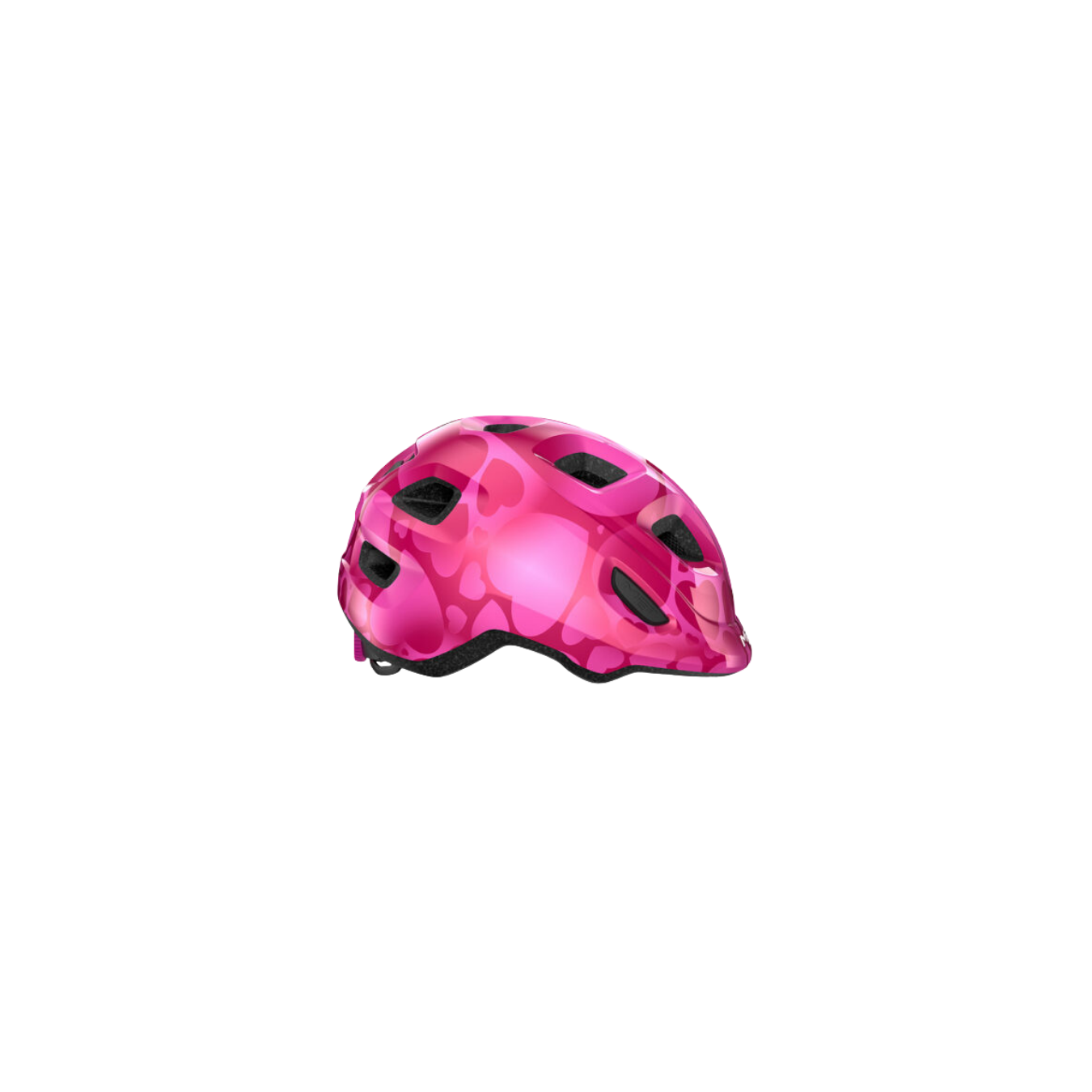 MET Hooray Kids Helmet - Pink Hearts