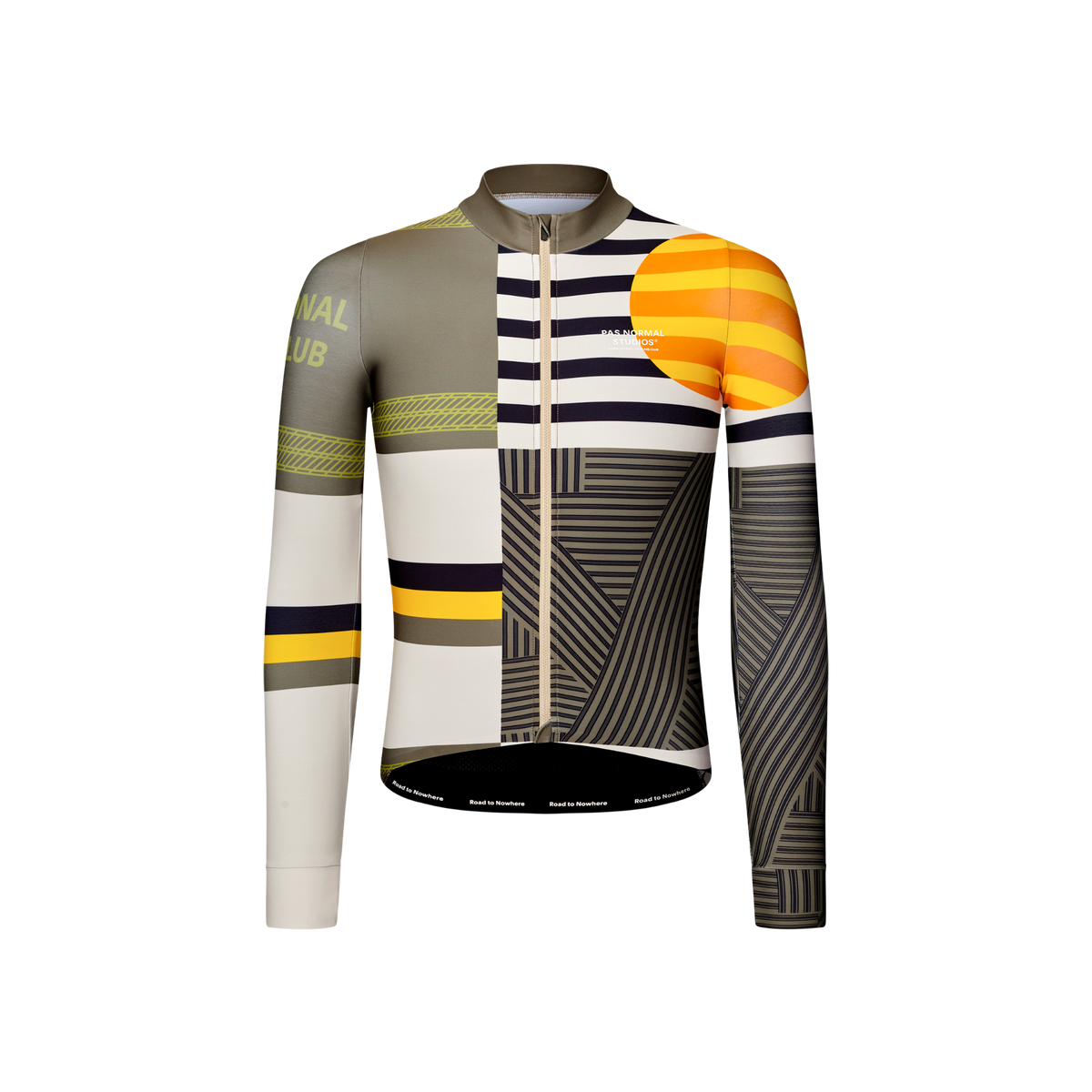 Pas Normal Studios Mechanism Long Sleeve Jersey - AOP International Sand