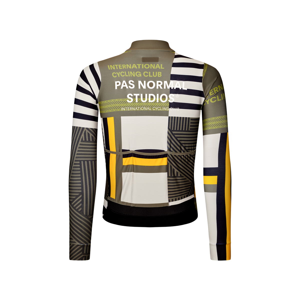 Pas Normal Studios Mechanism Long Sleeve Jersey - AOP International Sand
