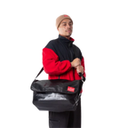 Manhattan Portage Vinyl Vintage Messenger Bag - Black
