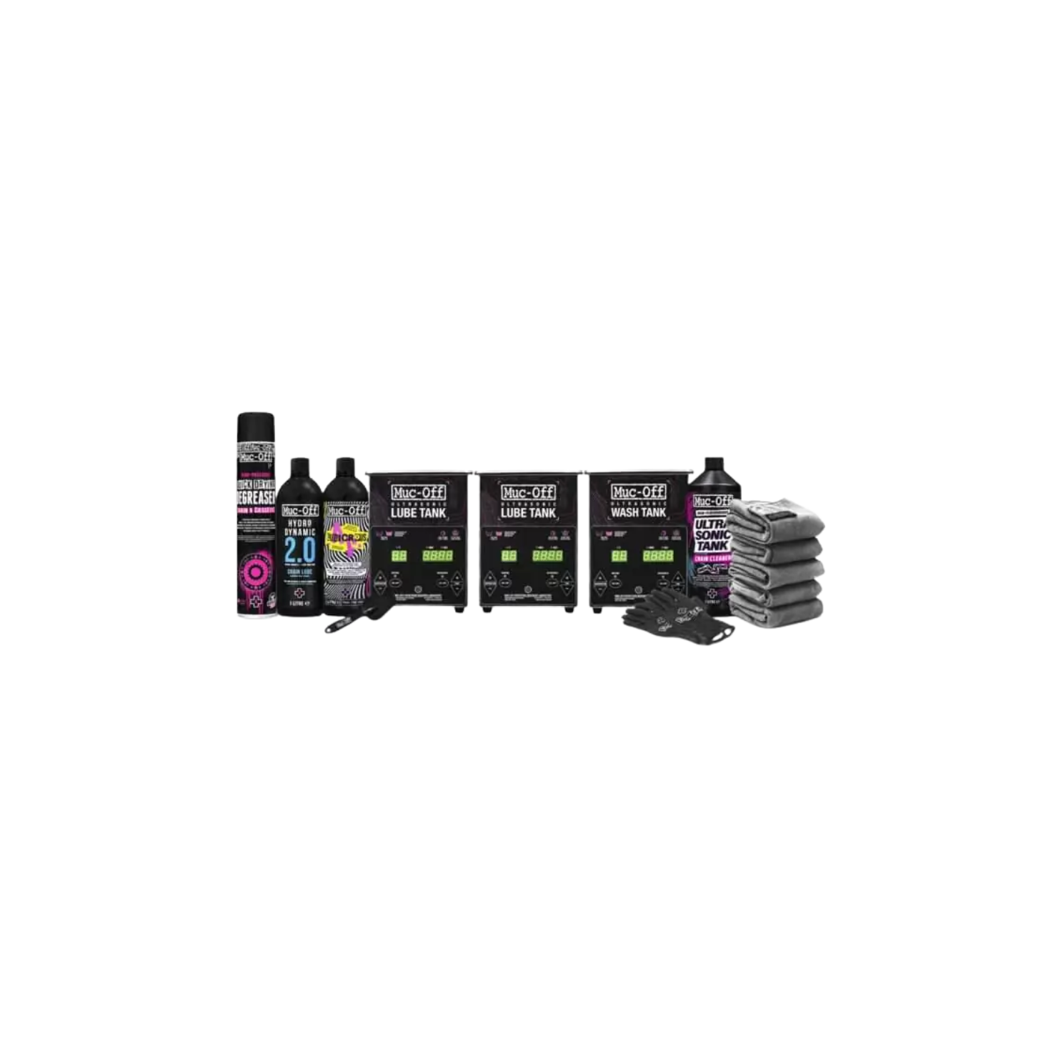 Muc-Off Ultrasonic Optimization Bundle - Chain Cleaning Tanks Kit