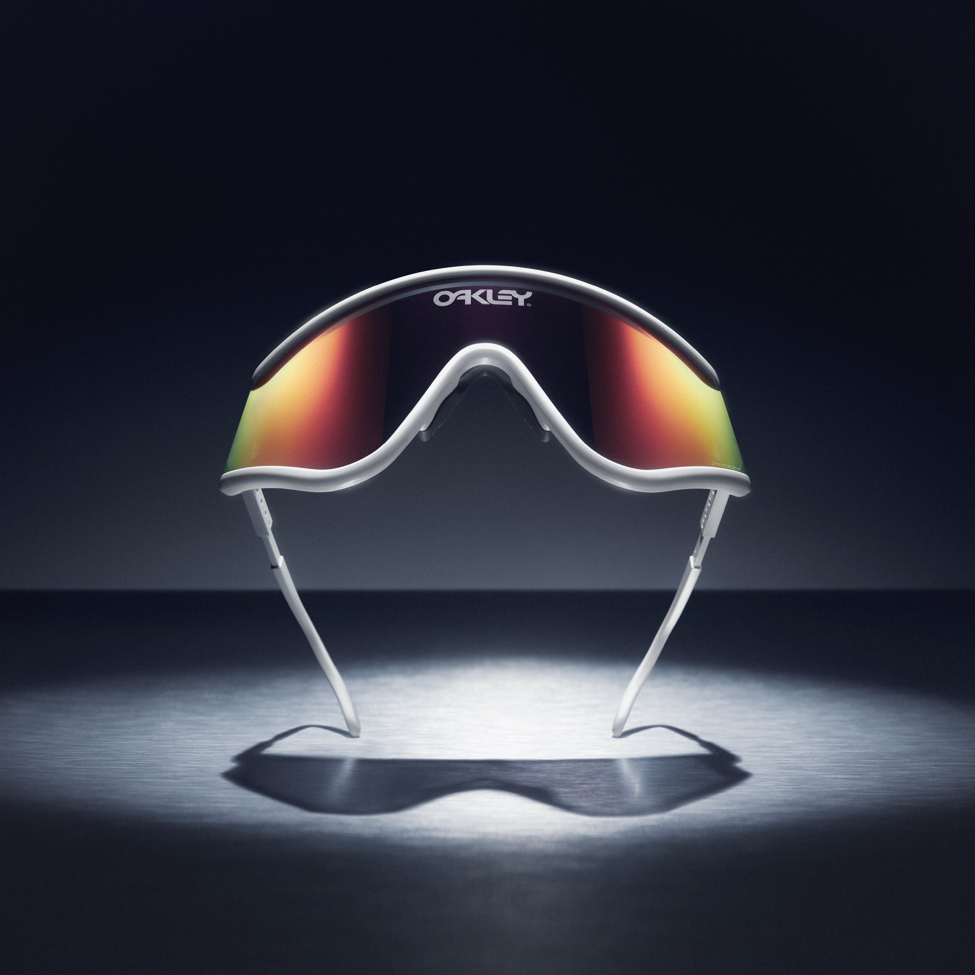 Oakley MUZM 眼罩 - 白色（Prizm 公路镜片）