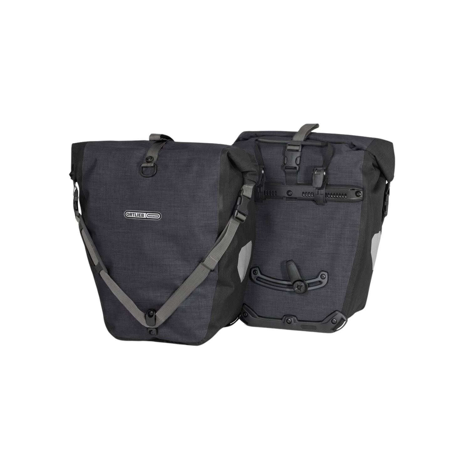Ortlieb Back-Roller Plus QL2.1（一对​​）- 花岗岩 - 黑色