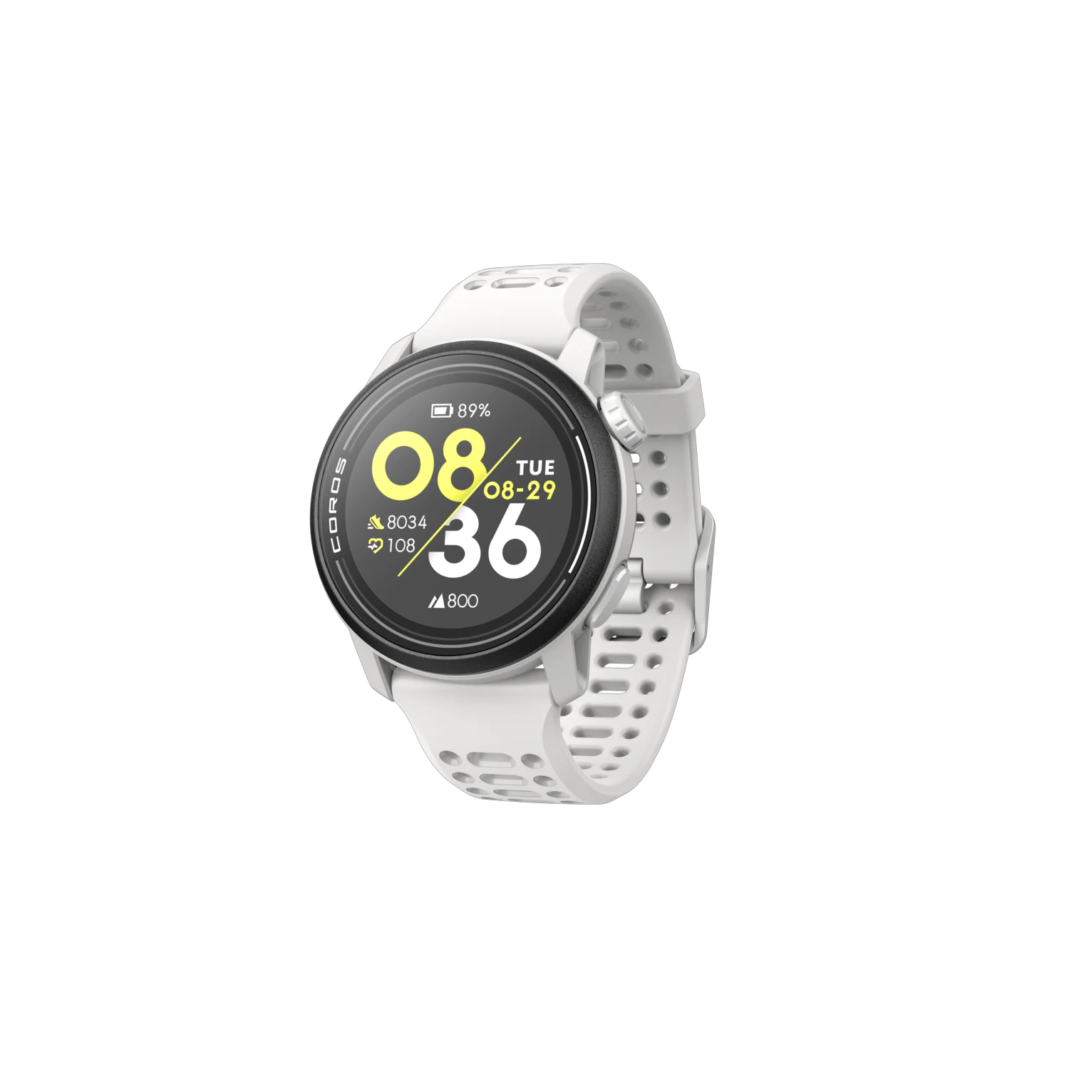 Coros Pace 3 Gps Sport Watch - White Silicon Band