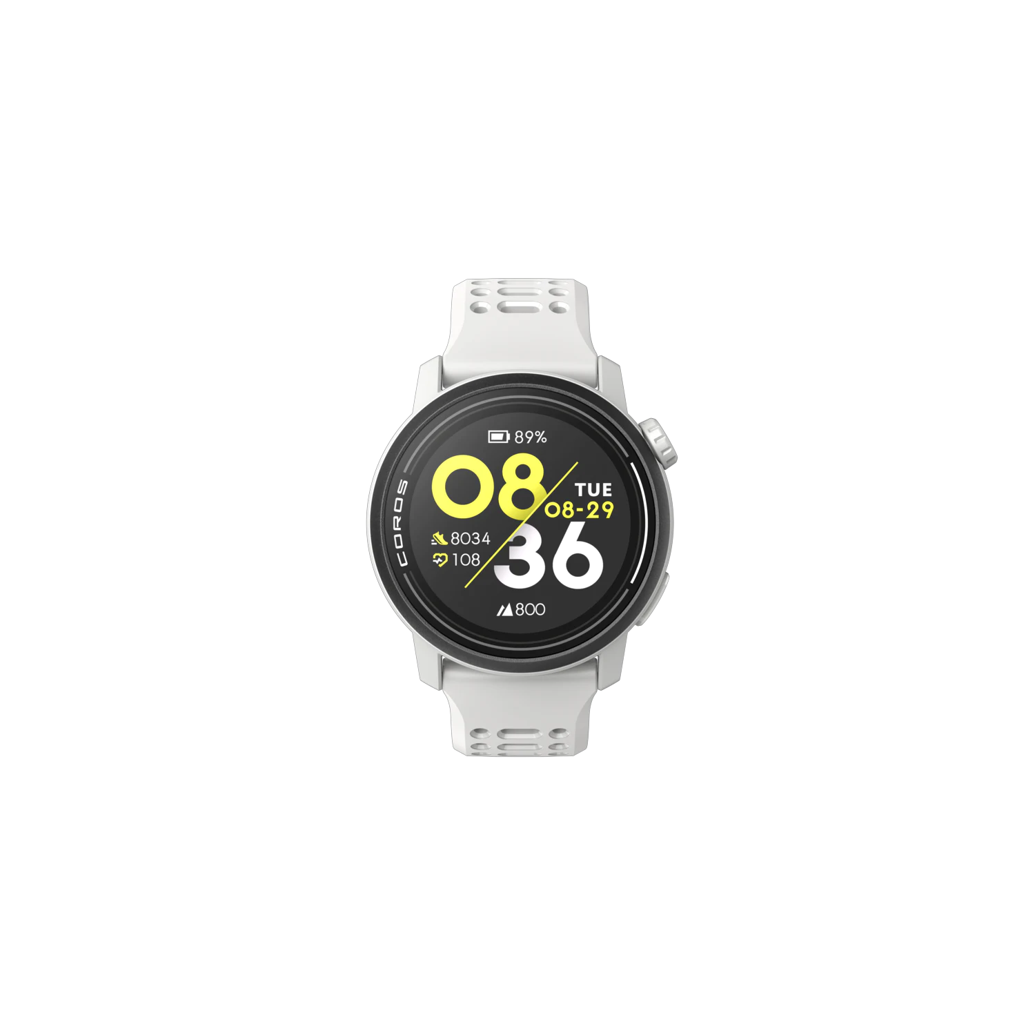 Coros Pace 3 Gps Sport Watch - White Silicon Band