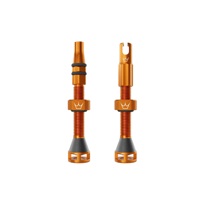 Peaty's Holeshot Fast Flow Tubeless Valves - Mango