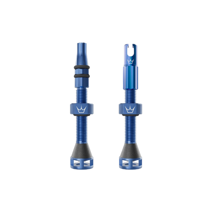 Peaty's Holeshot Fast Flow Tubeless Valves - Navy