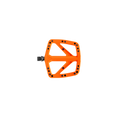 PNW Range Composite Pedals - Safety Orange