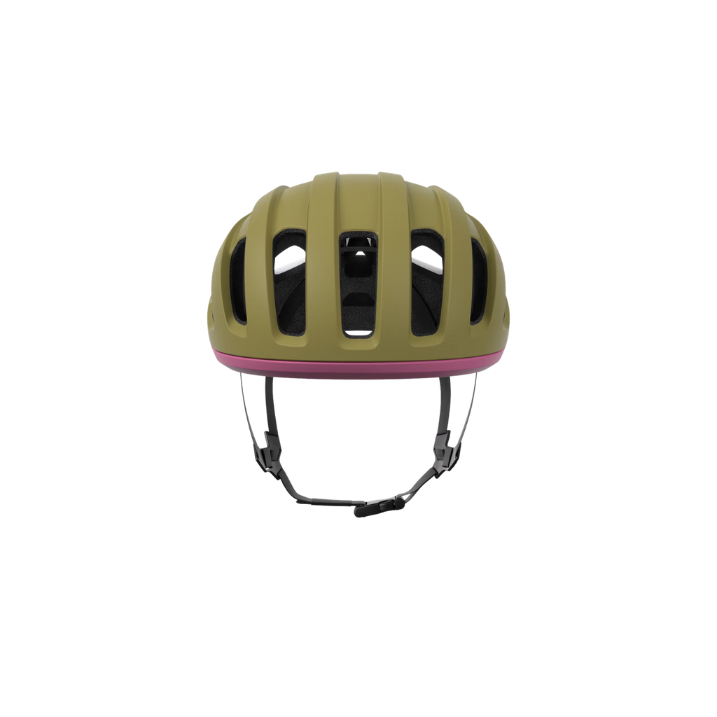POC Amidal Helmet - Olivine Green Matt/Thulite Pink Matt