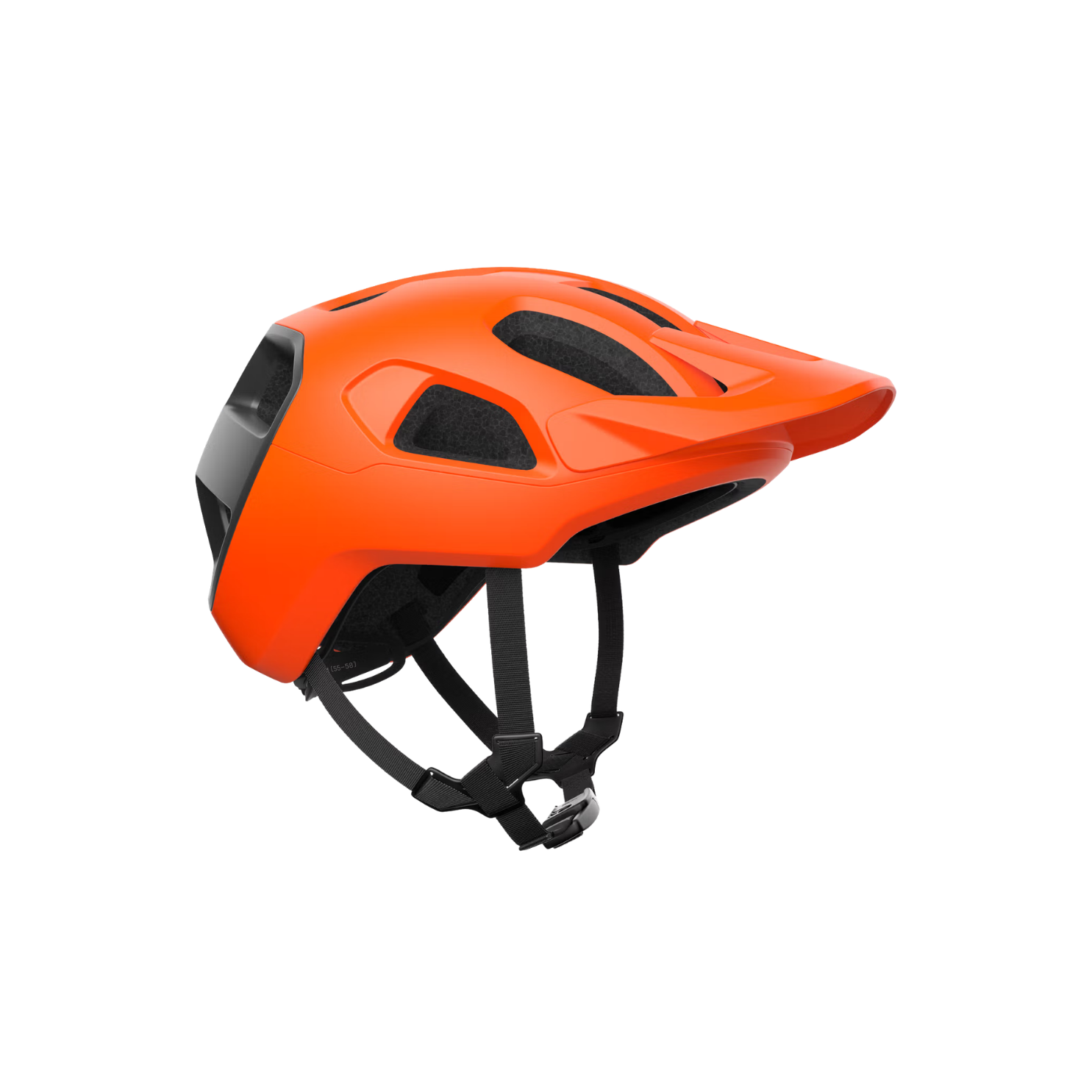 POC Cularis MTB Helmet - Fluorescent Orange Matt/Uranium Black Matt