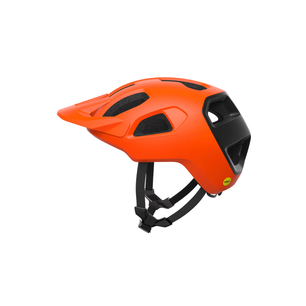 POC Cularis MTB Helmet - Fluorescent Orange Matt/Uranium Black Matt