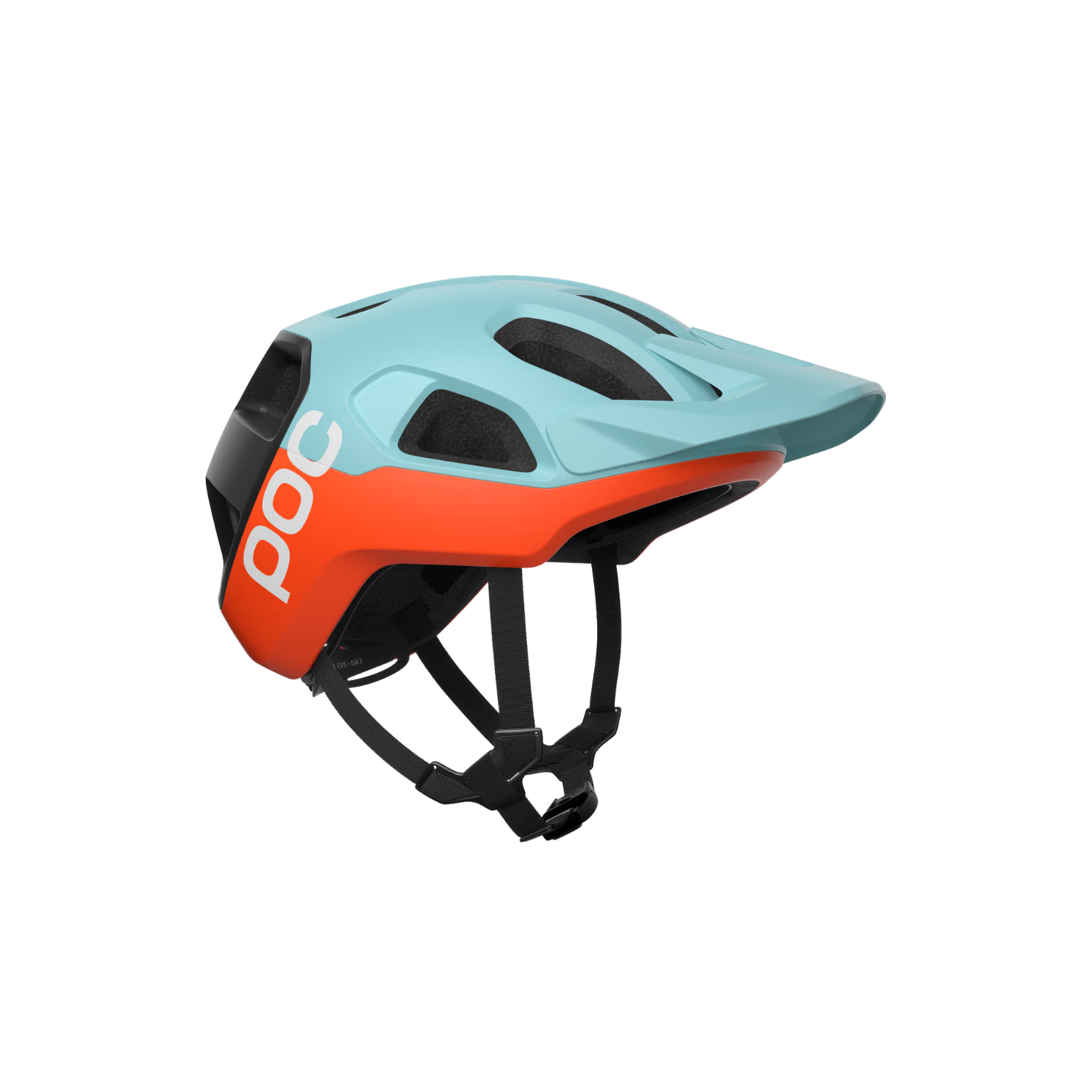 POC Cularis MTB Helmet - Indicolite Blue Matt/Carnelian Orange Matt