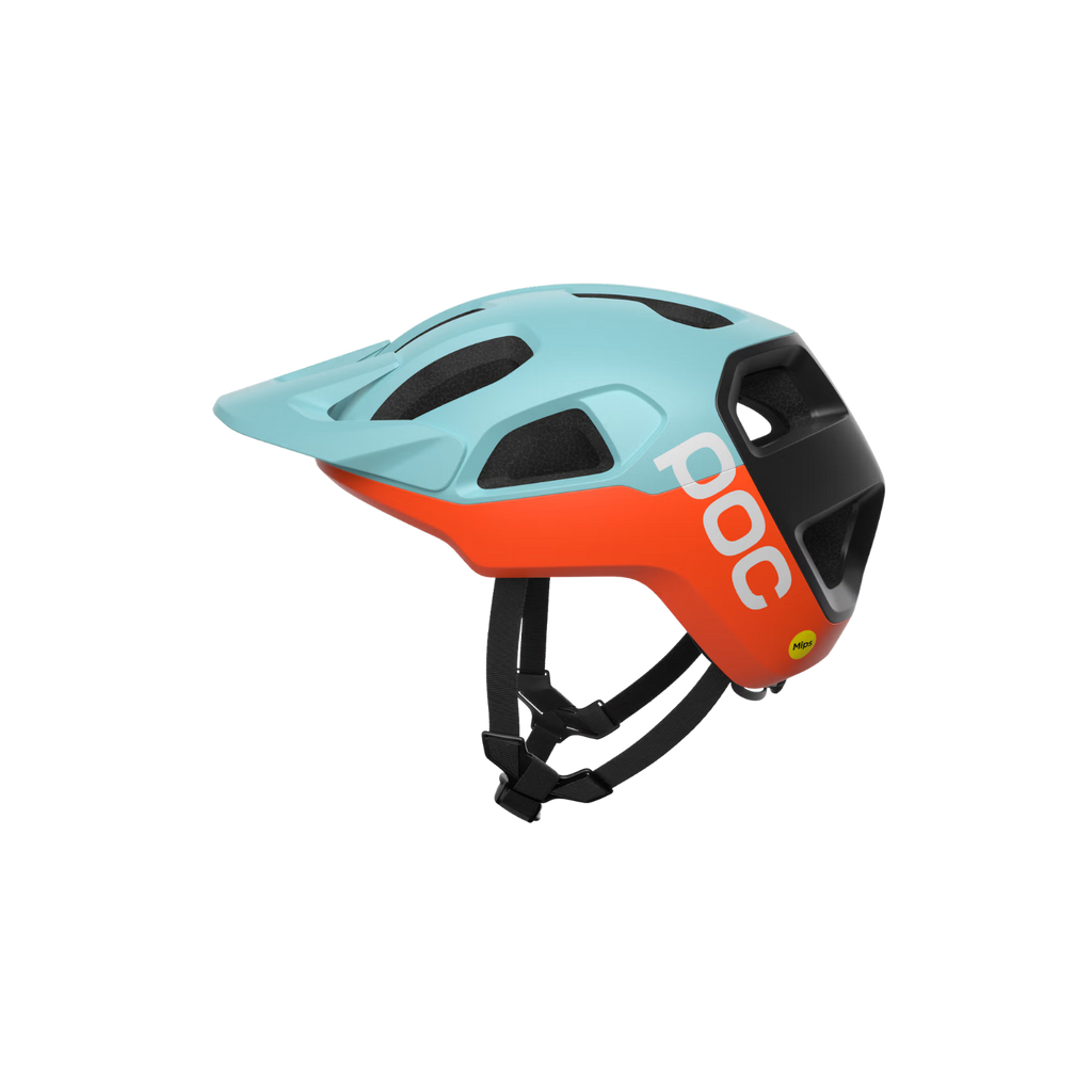 POC Cularis MTB Helmet - Indicolite Blue Matt/Carnelian Orange Matt