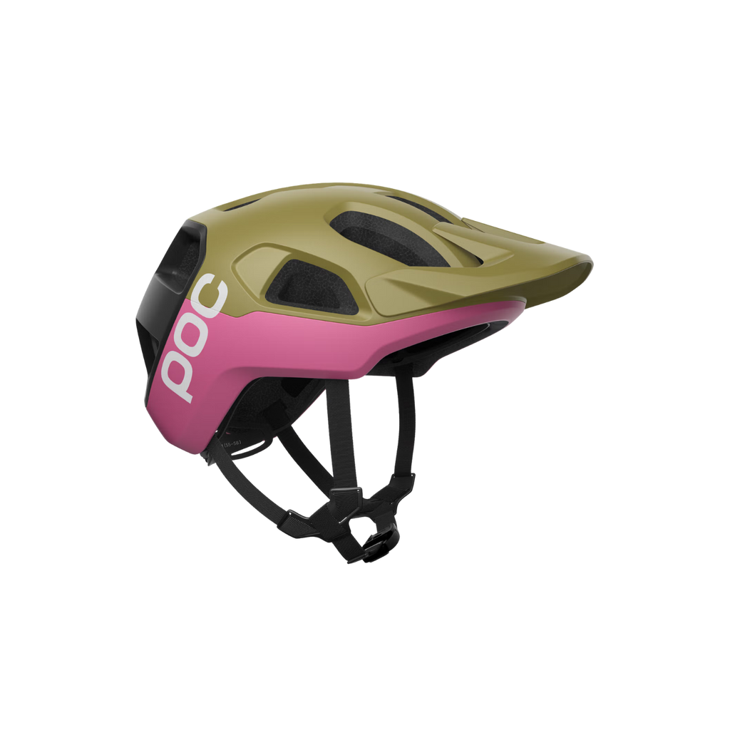 POC Cularis MTB Helmet - Olivine Green Matt/Thulite Pink Matt
