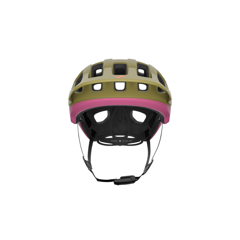 POC Cularis MTB Helmet - Olivine Green Matt/Thulite Pink Matt