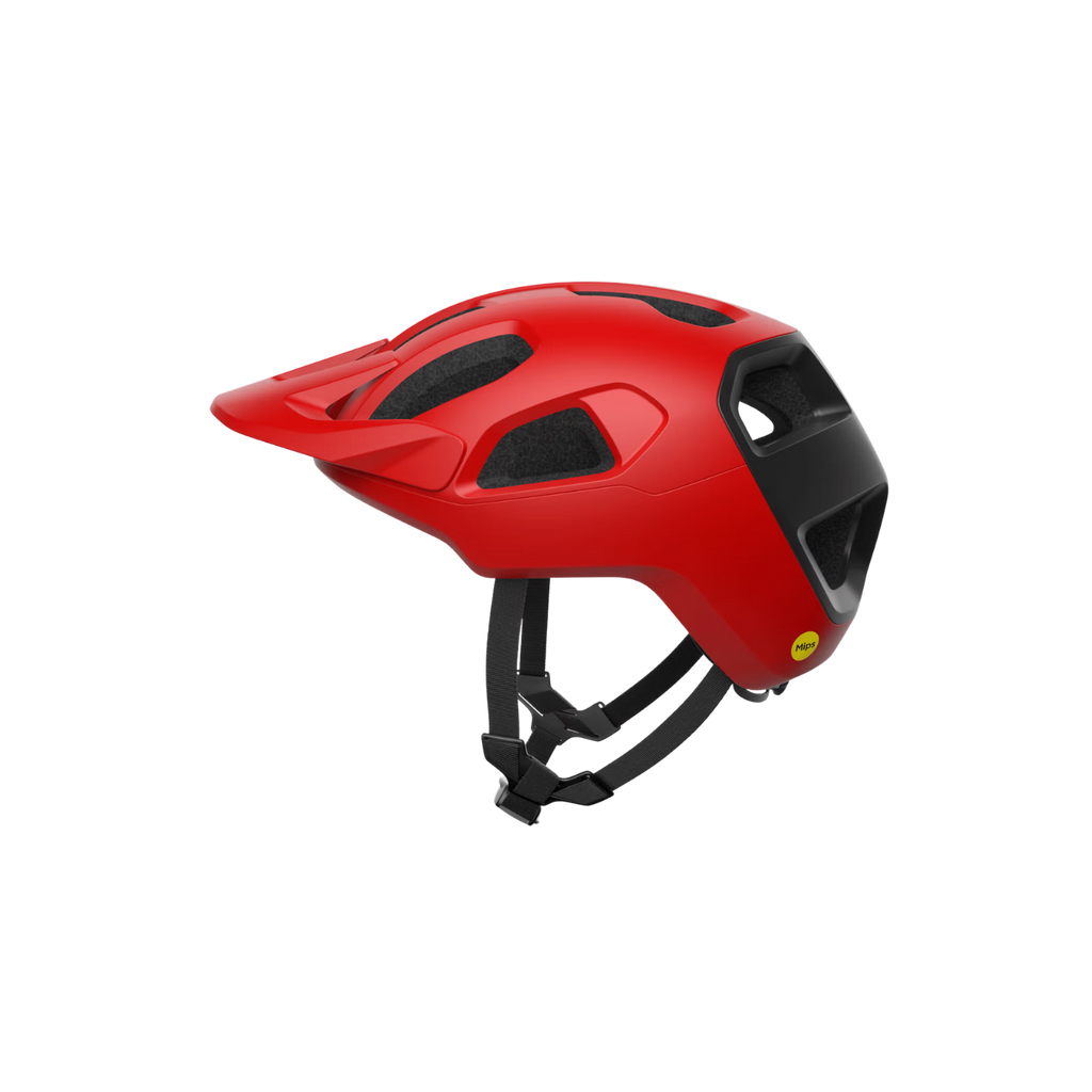 POC Cularis MTB Helmet - Prismane Red Matt/Uranium Black Matt