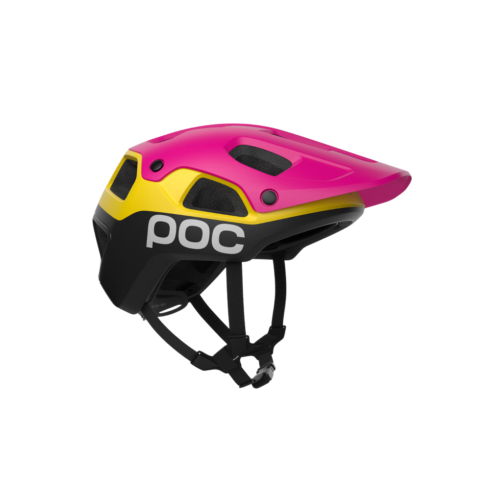POC Cularis Pure MTB Helmet - Rhos Red Matt/Citrine Yellow Matt