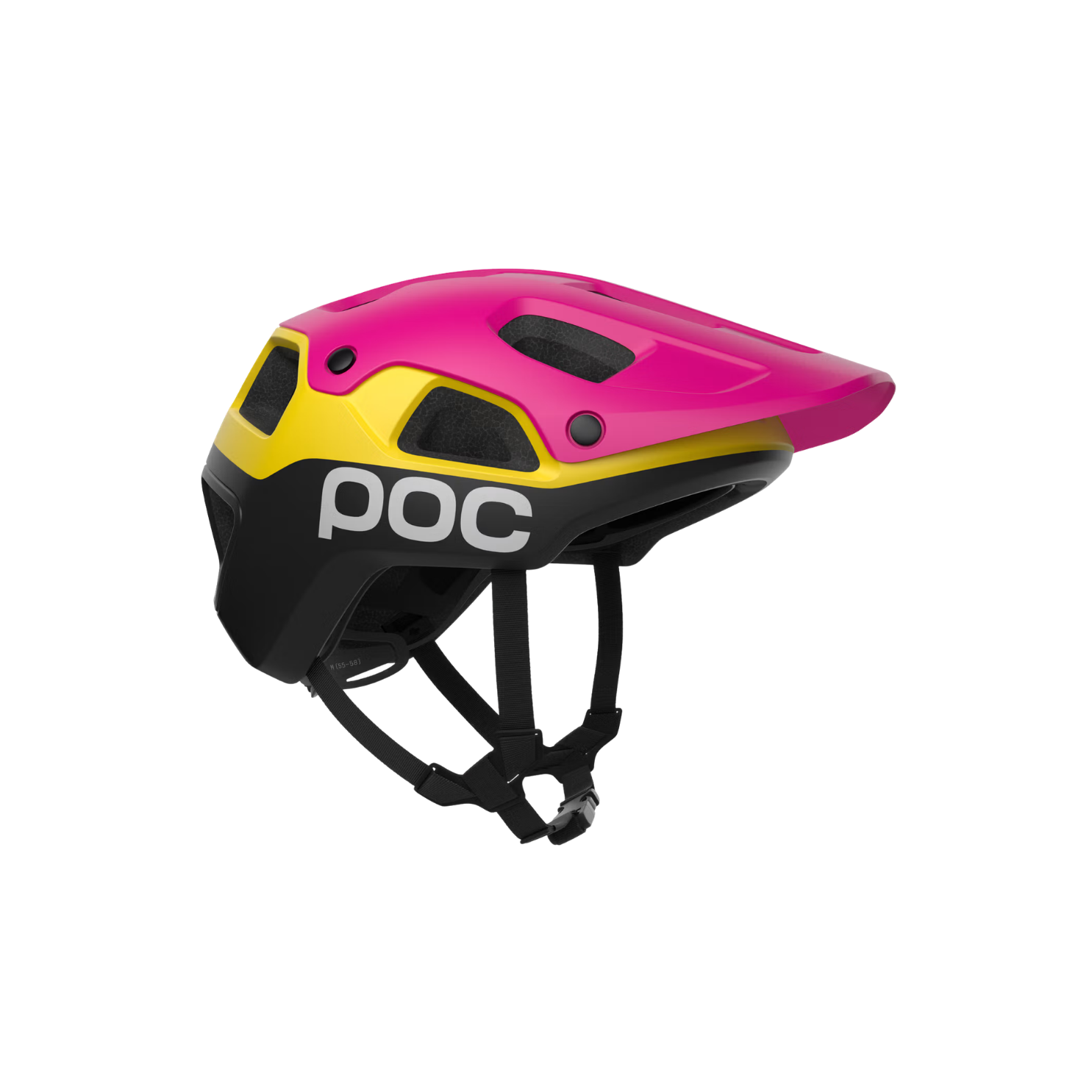 POC Cularis Pure MTB Helmet - Rhos Red Matt/Citrine Yellow Matt