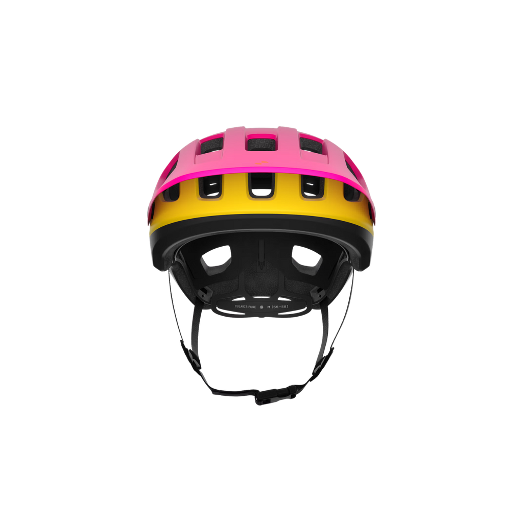 POC Cularis Pure MTB Helmet - Rhos Red Matt/Citrine Yellow Matt