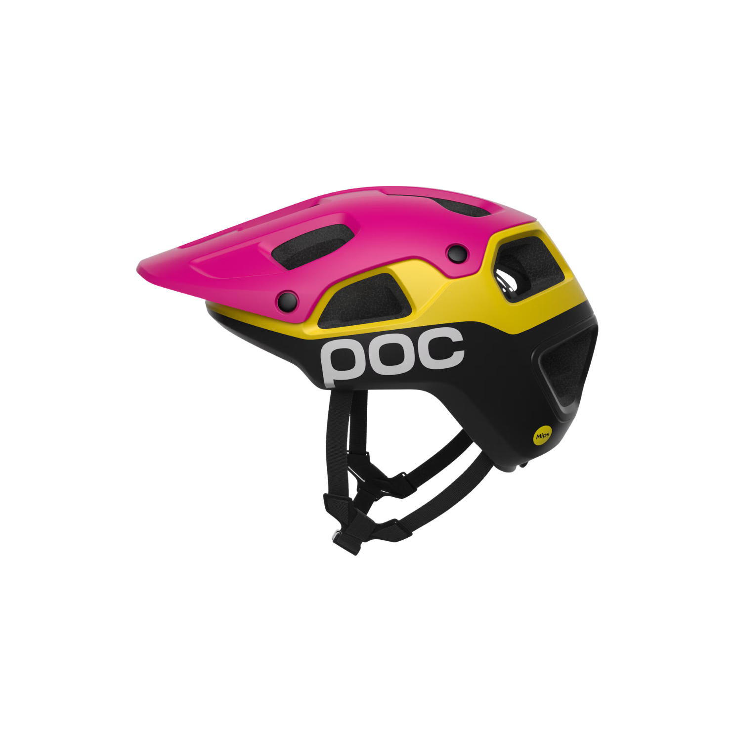 POC Cularis Pure MTB Helmet - Rhos Red Matt/Citrine Yellow Matt