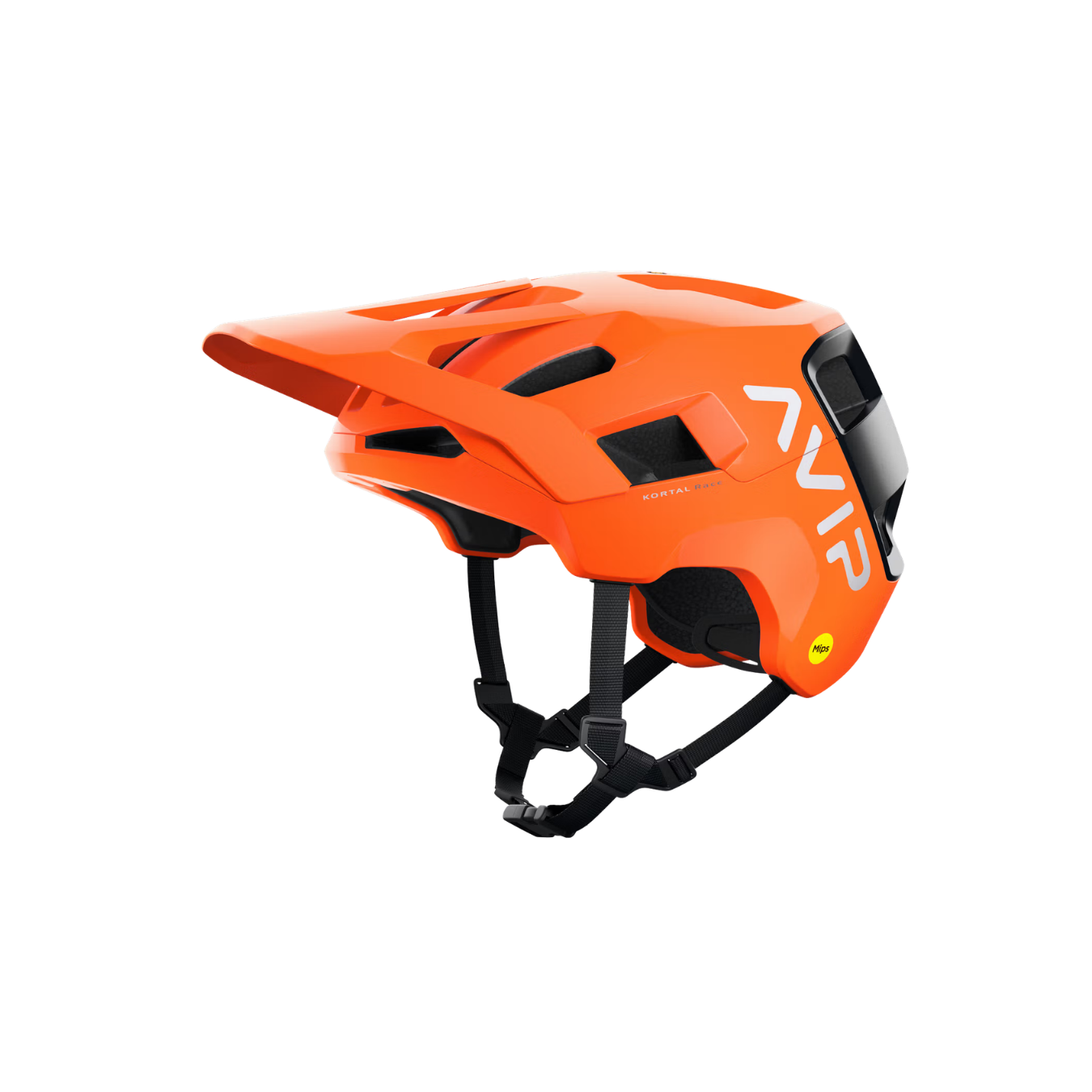 POC Kortal Race MIPS MTB Helmet - Fluorescent Orange AVIP/Uranium Black Matt