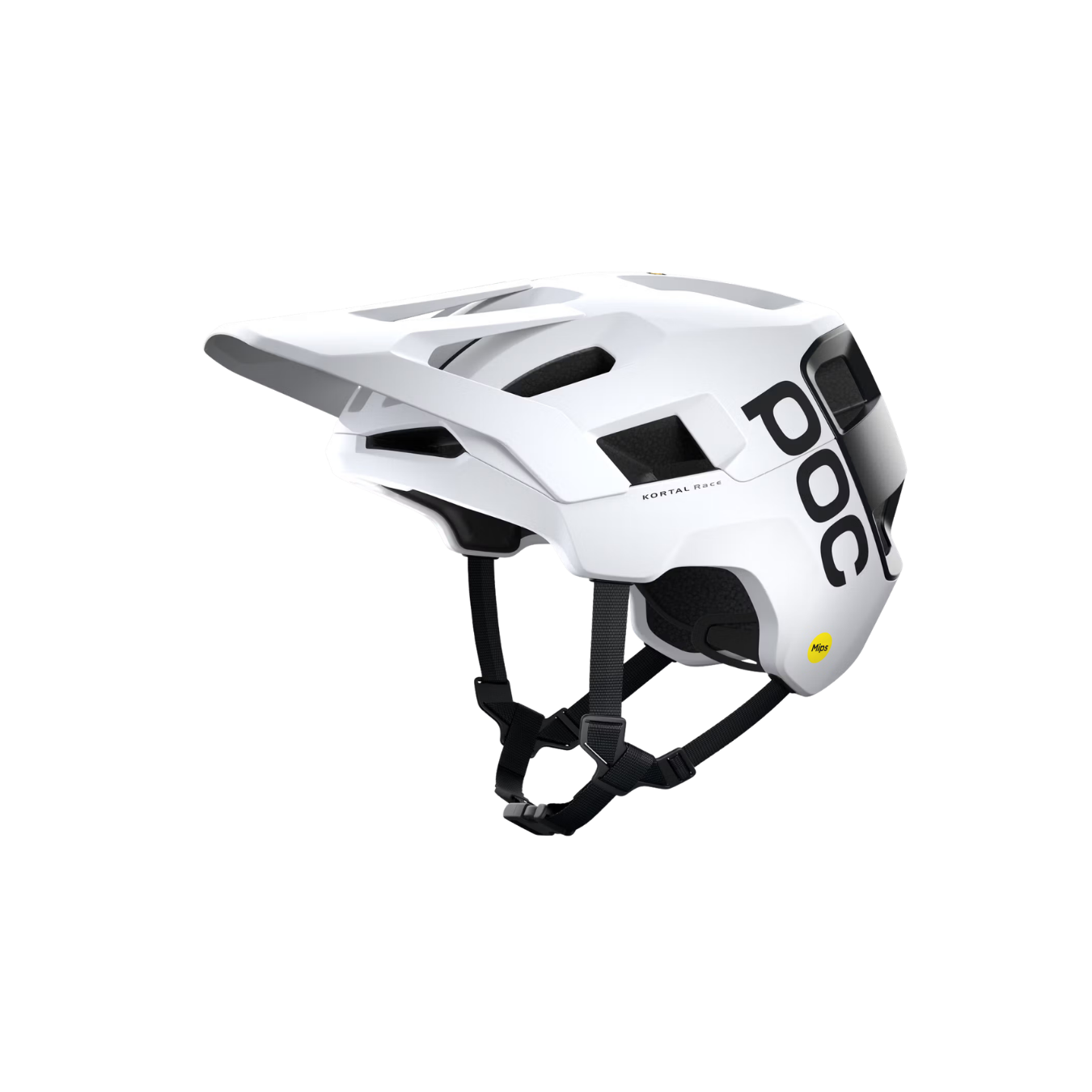POC Kortal Race MIPS MTB Helmet - Hydrogen White/Uranium Black Matt