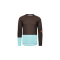 POC Men's Motion Air Long Sleeves MTB Jersey - Bronzite Brown/Lazurite Blue