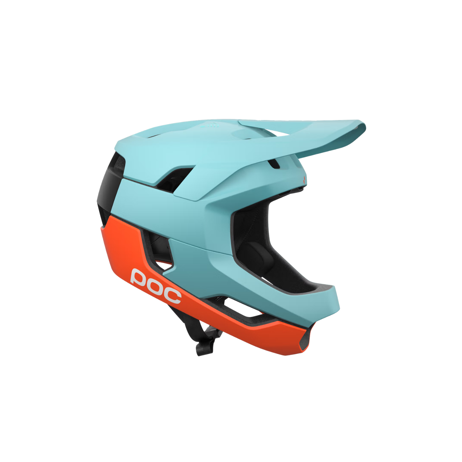 POC Otocon Race MIPS MTB Helmet - Indicolite Blue Matt/Carnelian Orange Matt
